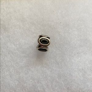 Pandora retired charm with graphite crystals